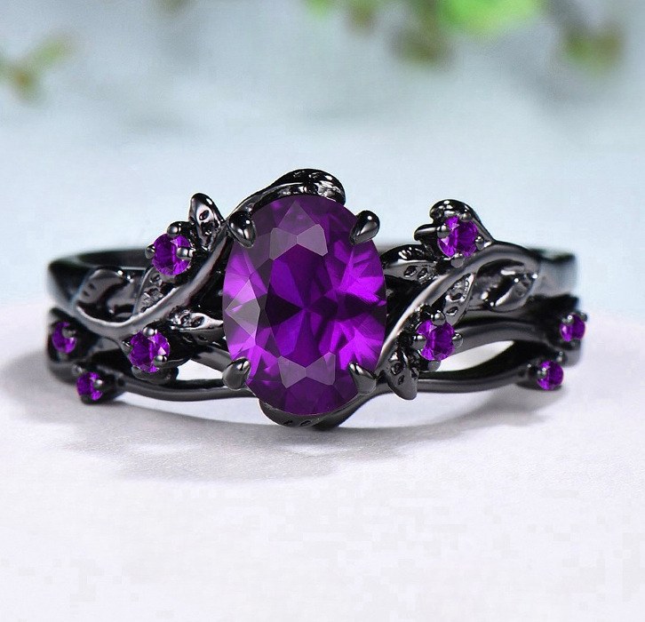 Cy1735 purple gemstone - No. 5