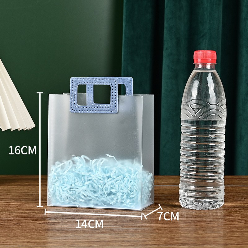 Ice blue square handle 14*16*7 - Ice blue square tote bag 14*16*7; mini vertical square bag 16*14*7; square
