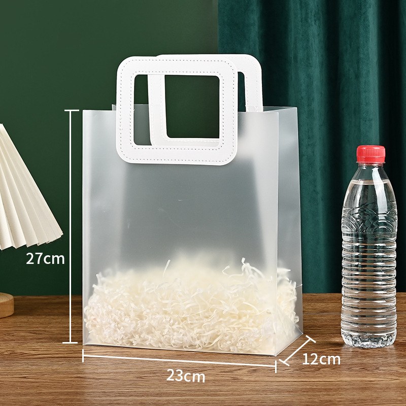 White square handle, 23 x 12 x 27 cm - White square portable 23x12x27; 23*28*13cm large horizontal version; square