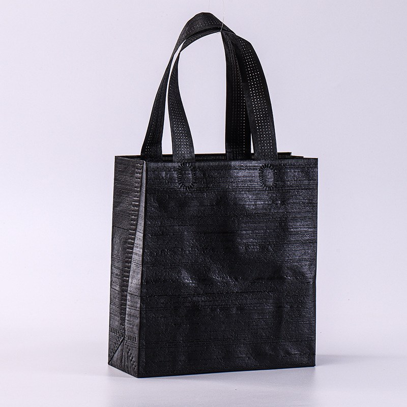Black bamboo; 20*18*8; patterned non-woven fabric