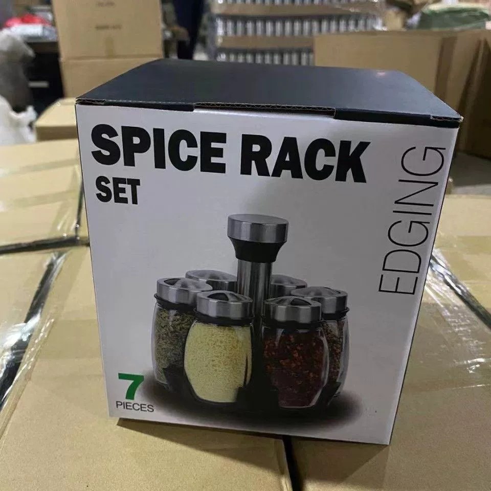 Seasoning Jars Home Kitchen Rotating Seasoning Jars Seasoning Boxes Salt Jars Barbecue Tools Supplies Stainless Steel Sprinkle Bottles
