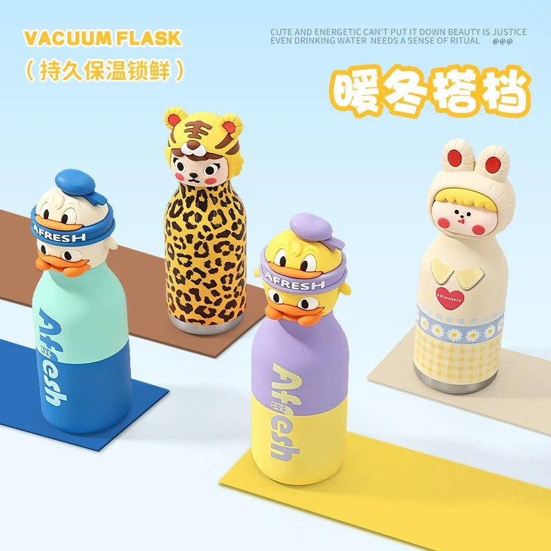 Animal Head 316 Stainless Steel Insulated Mug-Cross-border Wholesale-Fun Ice/Heat Insulation Small Mouth Bottle-Gift/Premium Water Bottle
